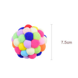 PAWS ASIA Manufacturers Best Selling Interactive Multi Color Throwing Soft Bell Ball