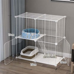 PAWS ASIA Manufacturers Cheap Indoor Large 3 Layer White Display Pet Cat Cages House