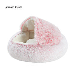 PAWS ASIA Suppliers New Stylish Hot Sale Indoor Cute Plush Soft Luxury Pet Nest Cat Bed With Blanket Cover