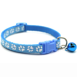 PAWS ASIA Wholesale Pet Supplies Cheap Fashion Adjustable Safety Release Dog Cat Collar With Bell