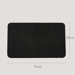 PAWS ASIA Suppliers High Quality EVA Double Layer Scratching Cat Litter Mat Trapper Pet Feeder Pad With Anti Slip Bottom