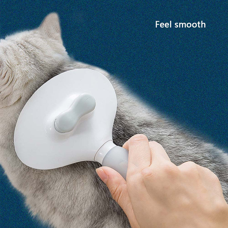 PAWS ASIA Factory Pet Grooming Cleaning Portable White Deshedding Massage Cat Dog Brush Hair Comb