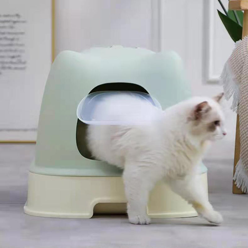 PAWS ASIA Suppliers New Design Eco Friendly Full Enclosed Pet Toilet Box Cat Litter Box With Drawer