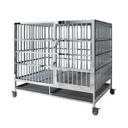 PAWS ASIA Suppliers High Quality Stainless Steel Wire High Duty Large Dog Cage With Tray Kennel