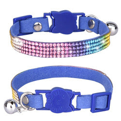 PAWS ASIA Wholesale Pet Accessories Breakaway Luxury Rhinestone Dog Cat Collar With Bells