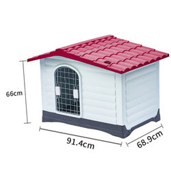 PAWS ASIA Factory European Style Cheap Outdoor Plastic Medium Kennels Small Dog House