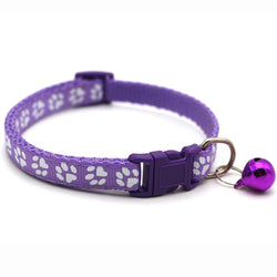 PAWS ASIA Wholesale Pet Supplies Cheap Fashion Adjustable Safety Release Dog Cat Collar With Bell