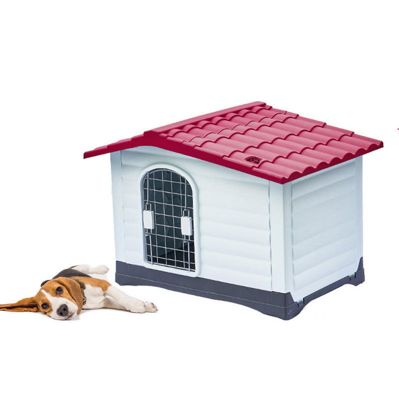 PAWS ASIA Factory European Style Cheap Outdoor Plastic Medium Kennels Small Dog House