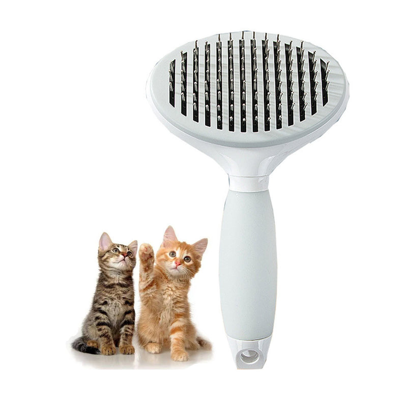 PAWS ASIA Factory Pet Grooming Cleaning Portable White Deshedding Massage Cat Dog Brush Hair Comb