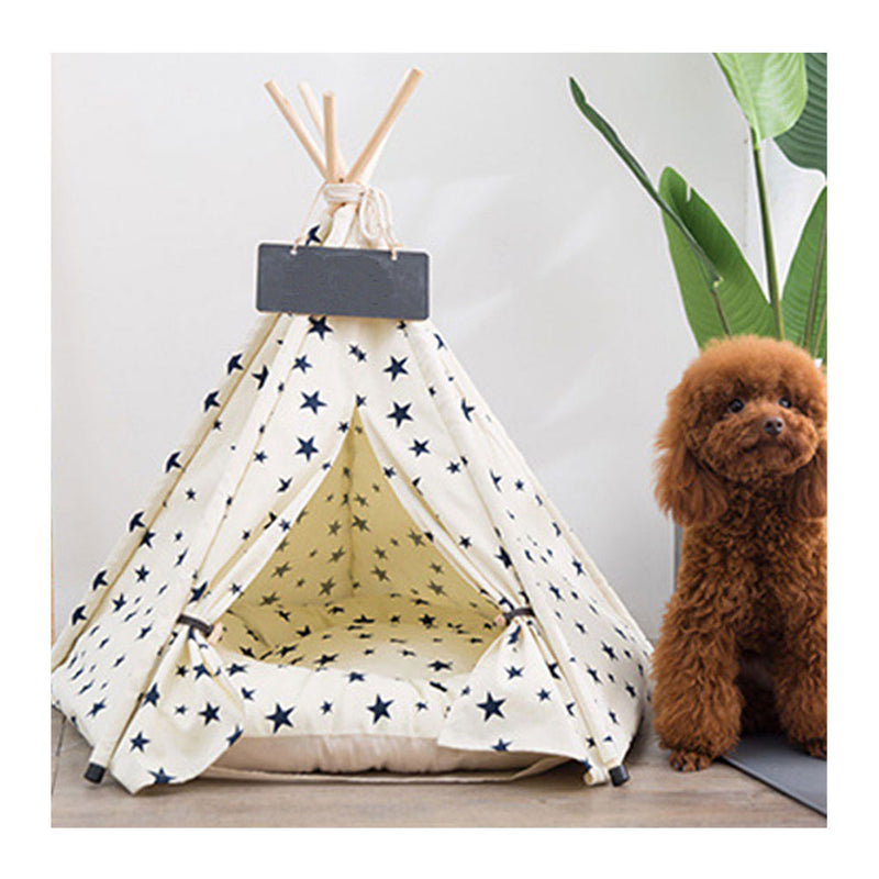 PAWS ASIA Manufacturers Windproof Fashion Luxury Dog Bed Cat Pet Play Tent With Pine Wood