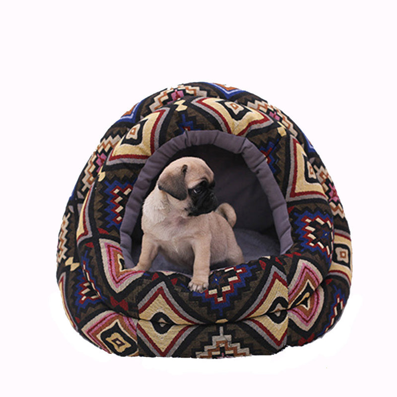 PAWS ASIA Supplier Wholesale Washable Cheap Eco Friendly Fancy Cute Fluffy Plush Small Dog Bed Cat