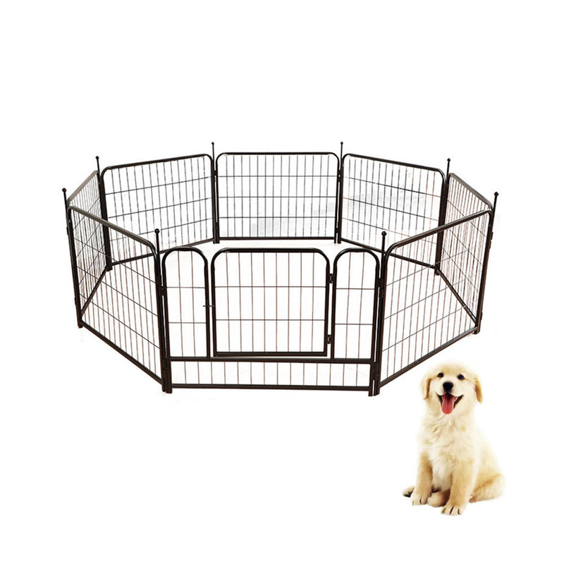 PAWS ASIA Suppliers Large Indoor Metal Foldable Expandable Dog Fence With 8 Panels Pet Exercise Kennel Playpen