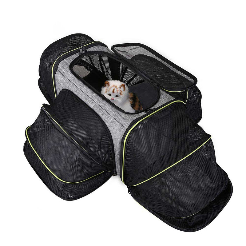 PAWS ASIA Suppliers Linen Luxury Portable Folding Outdoor Expandable Pet Cage Carrier Cat Bag