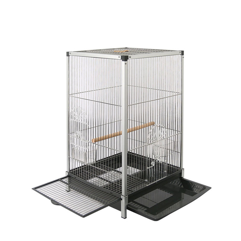 PAWS ASIA Suppliers Nice Quality Aluminium Square Deluxe Big Love Bird Cage Large Parrot Use