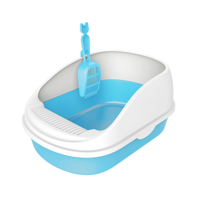 PAWS ASIA Suppliers Wholesale Plastic Many Colors Large Portable Cat Litter Box Pet Toilet