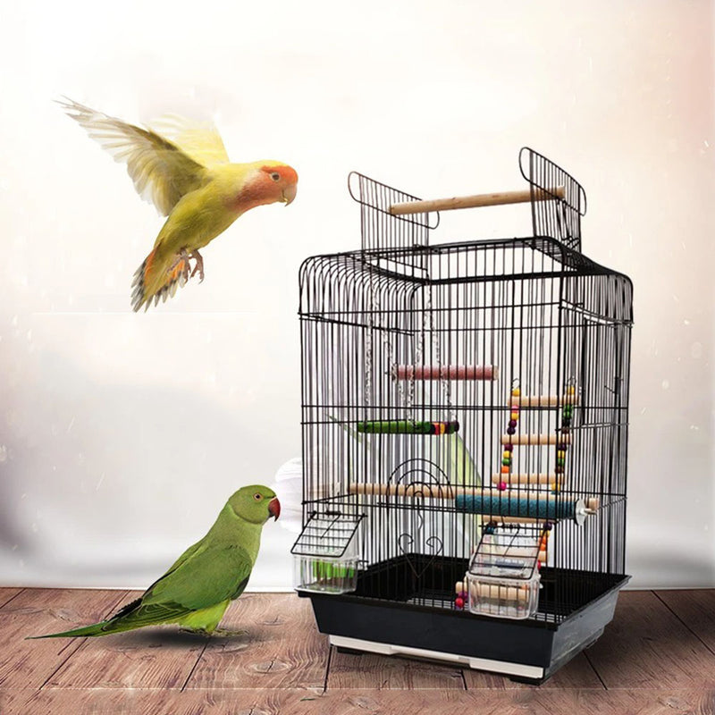 PAWS ASIA Chinese Manufacturer Hot Sale Metal Luxury Hanging Breeding Cage Love Birds With Plastic Trays